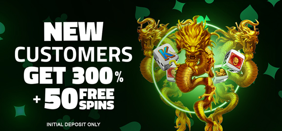 300% CASINO SIGN-UP BONUS + FREE SPINS