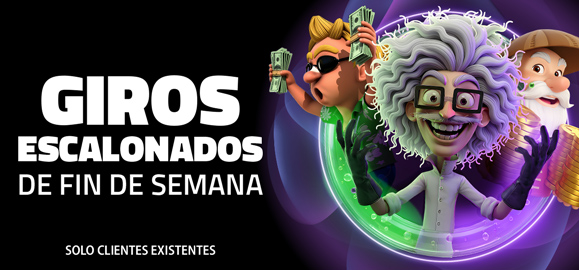 Bonificación de Giros Escalonados de Fin de Semana en el Casino
